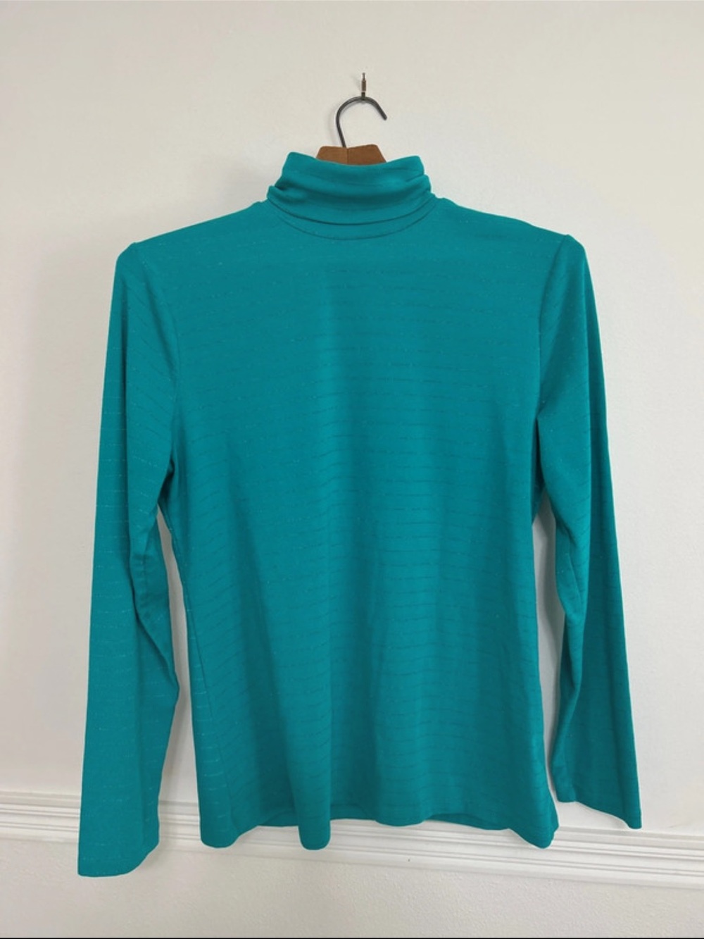 Time and Tru Turquoise Turtleneck Top